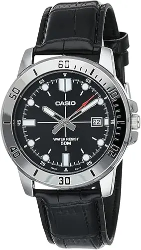 Elegant Lavaro men's watch with a blue dial and brown leather strap, perfect for formal and casual occasions.