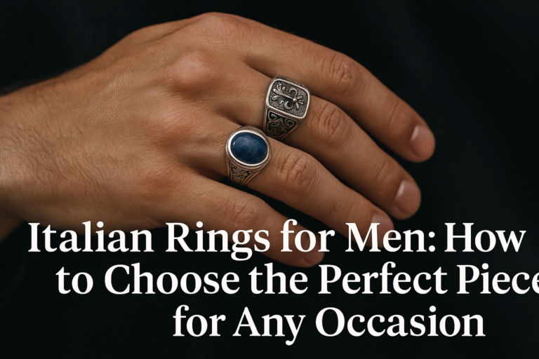 A guide on selecting the ideal Italian rings for men suitable for various occasions.